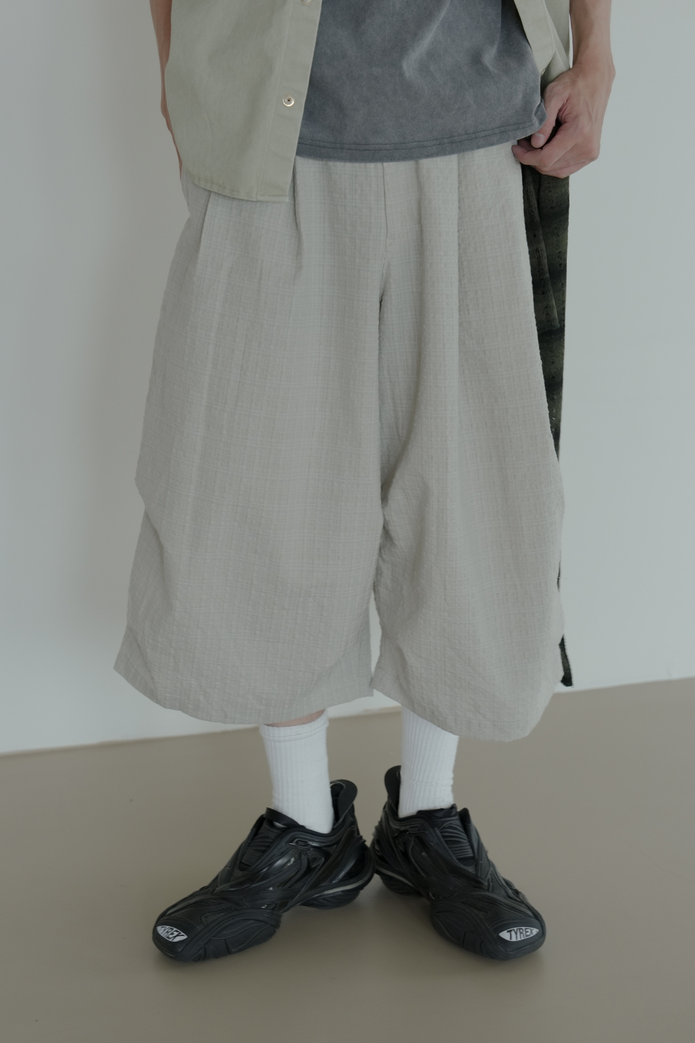 Pie Check Bermuda Pants #七分褲