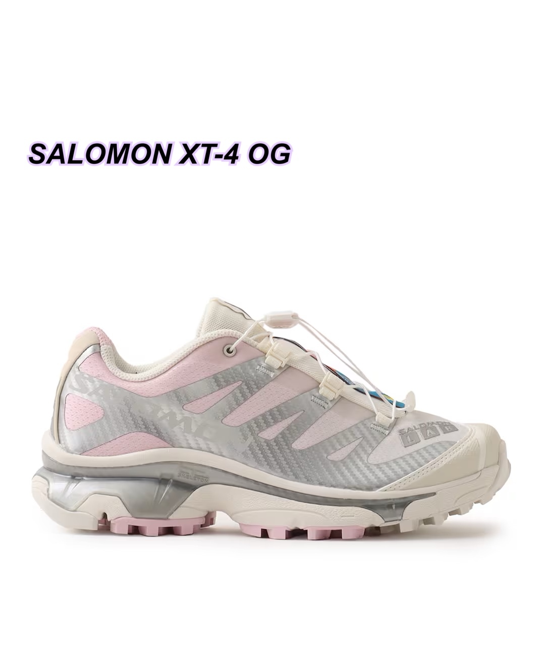 SALOMON XT-4 OG 白/ 粉紅色波鞋