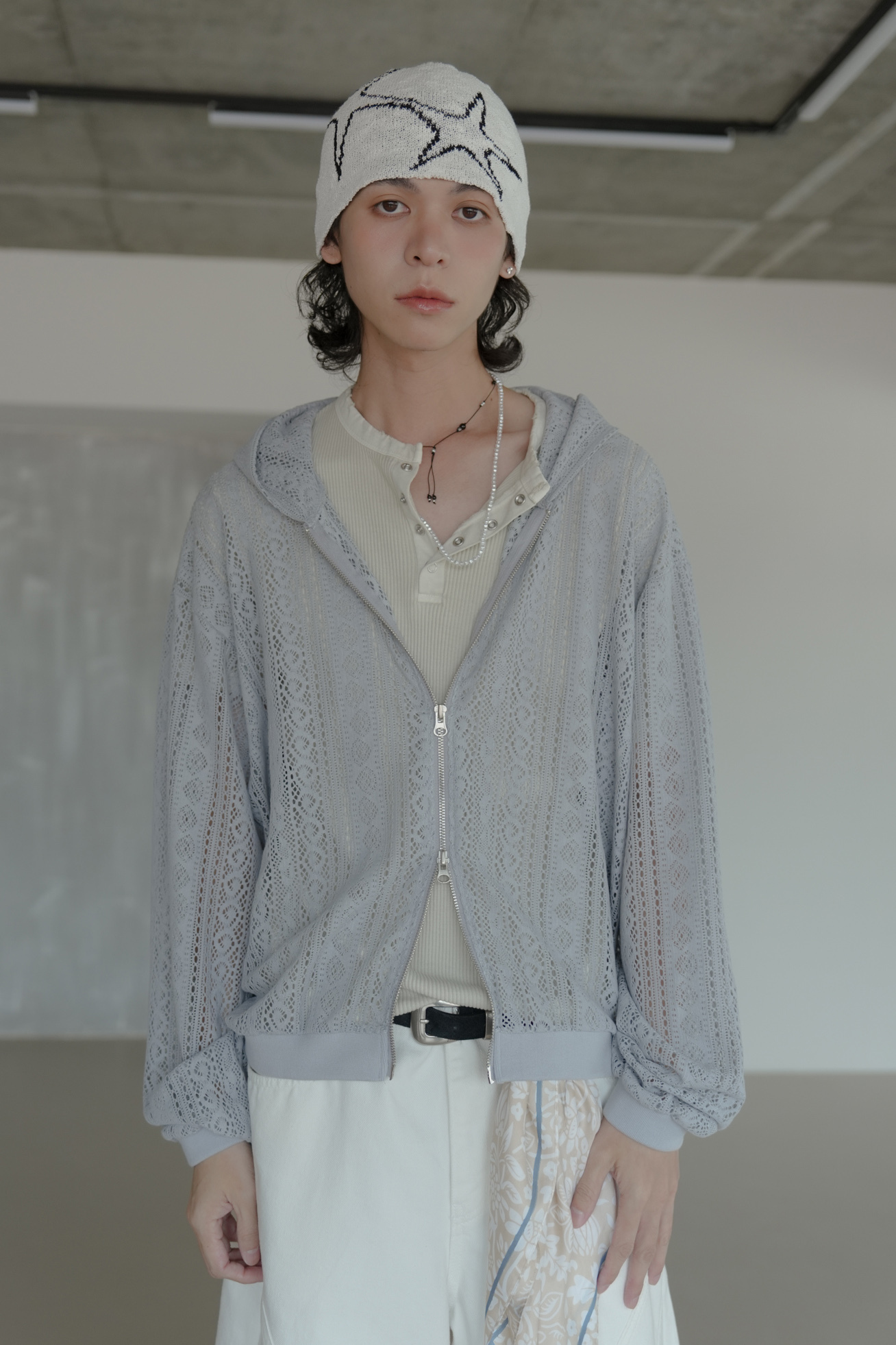 Pigment Muscle Crop Henley Tee #上衣