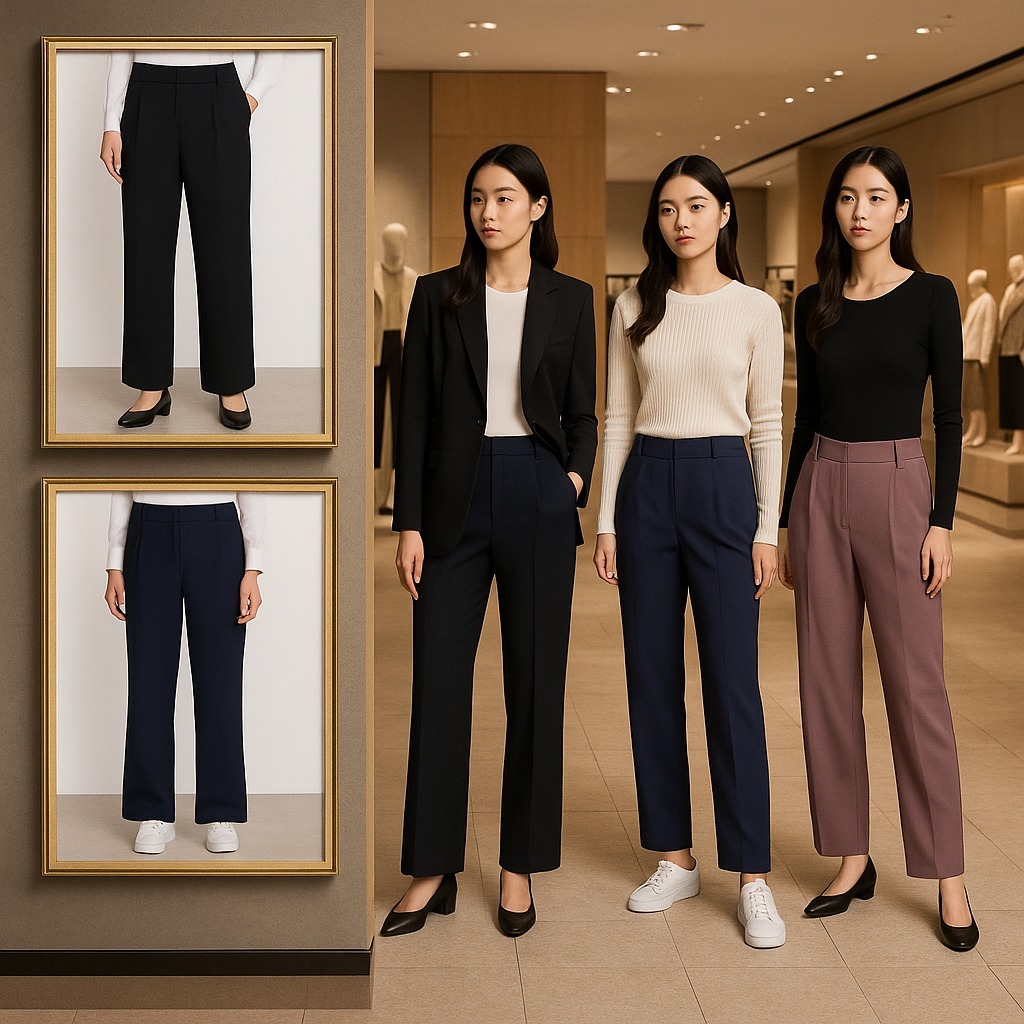 【預購】DKNY G080652 女裝寬腳褲