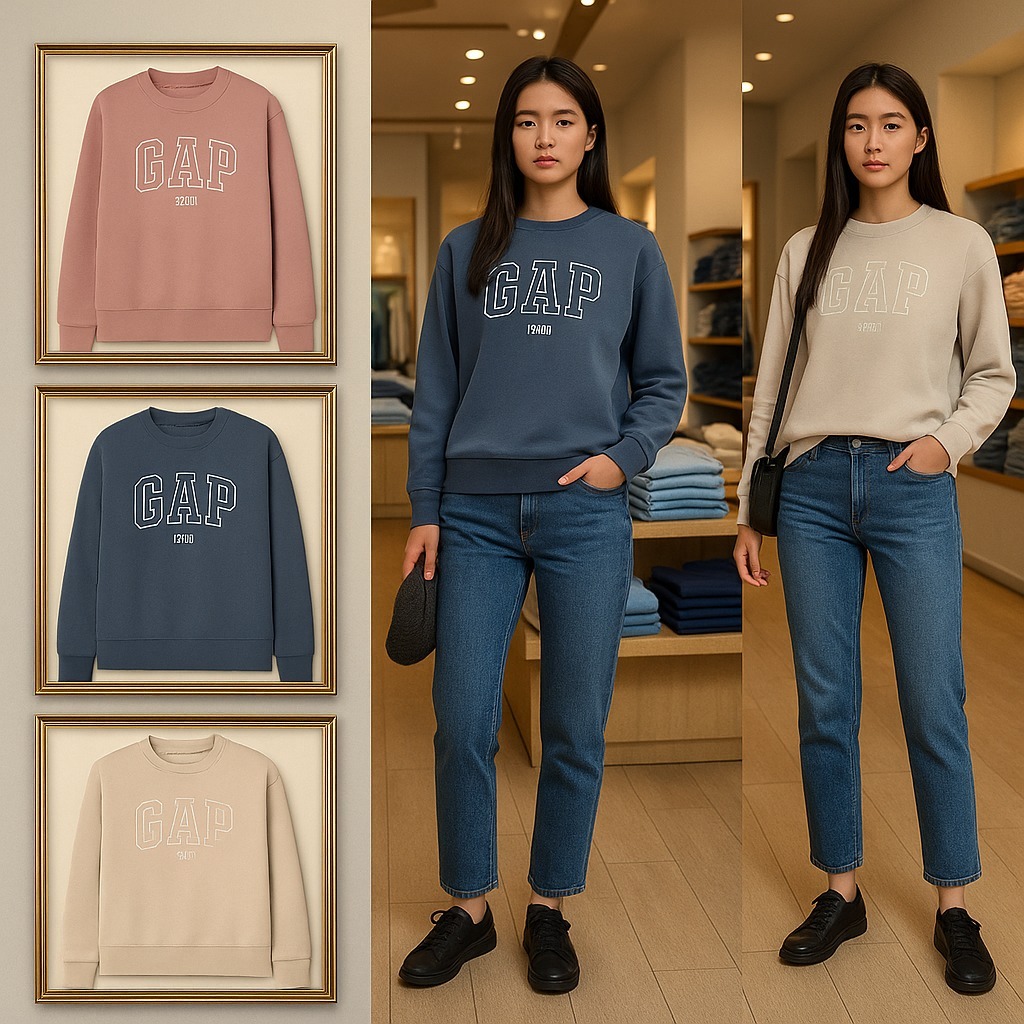 【預購】Gap G080651 女裝LOGO圓領上衣
