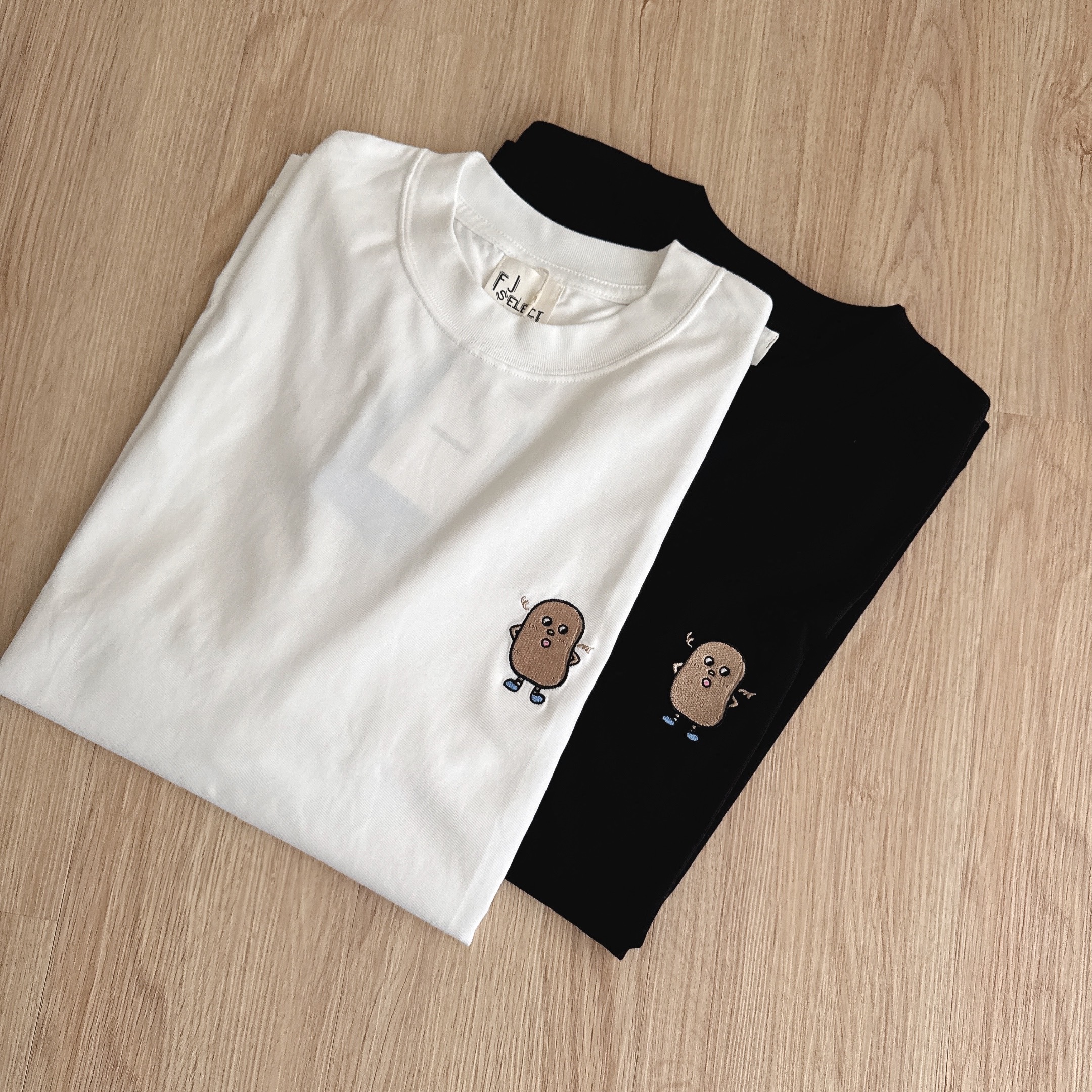 （現貨）FJ 品牌 左胸馬鈴薯刺繡 短T FBBS007