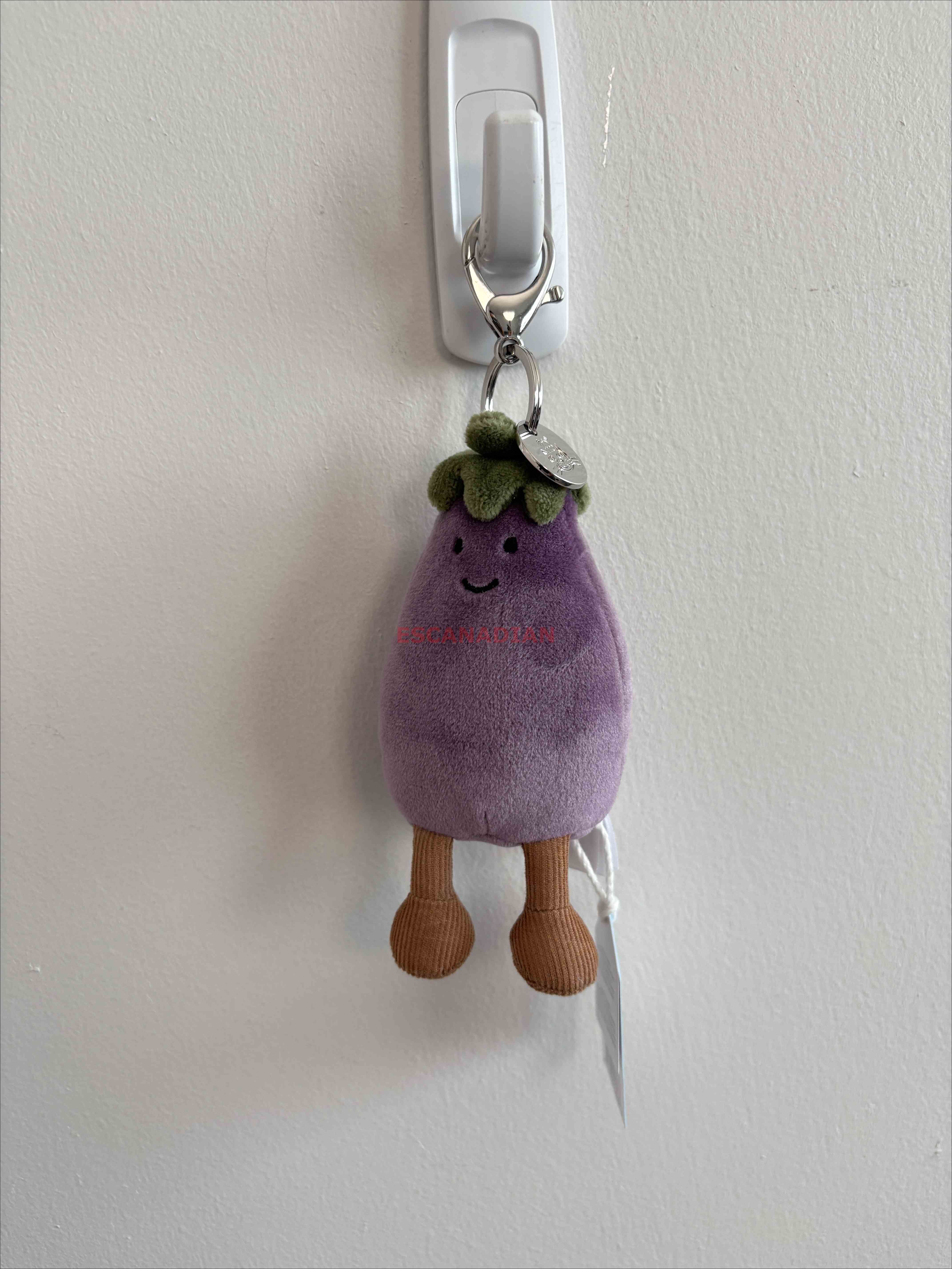 JellyCat 茄子 掛飾 鑰使圈