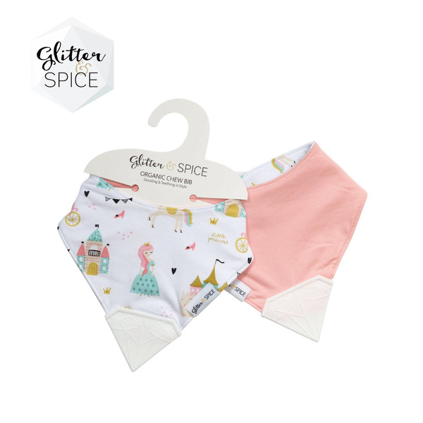 Glitter&Spice 有機棉二合一啃啃兜 (多款可選)