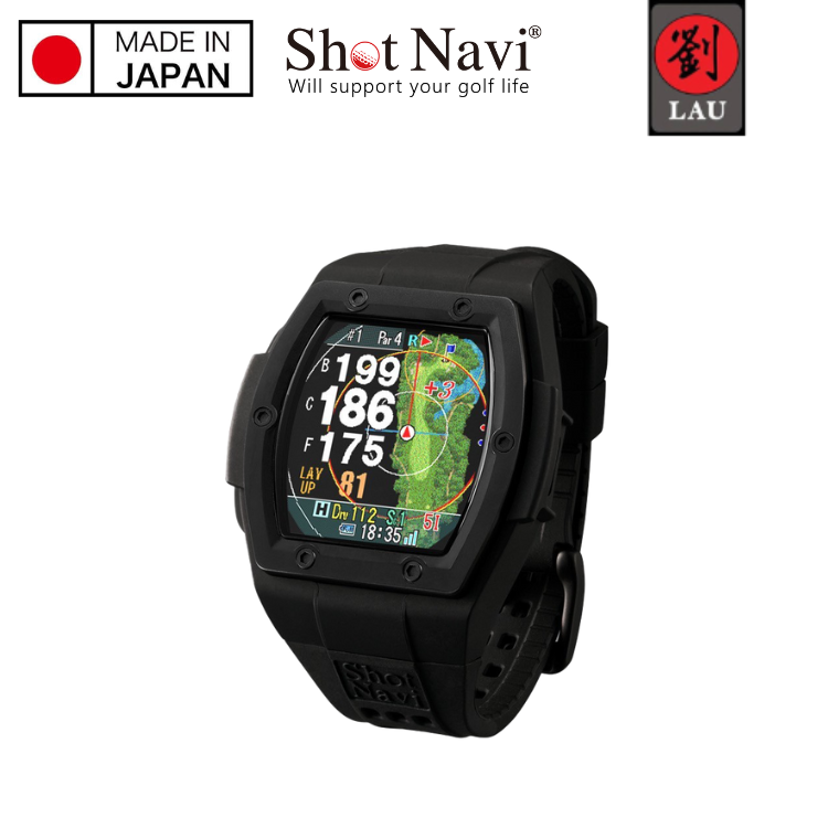 (-20260222 9折)【日本製】Shot Navi Crest II Touch 高爾夫GPS定位手錶(黑)