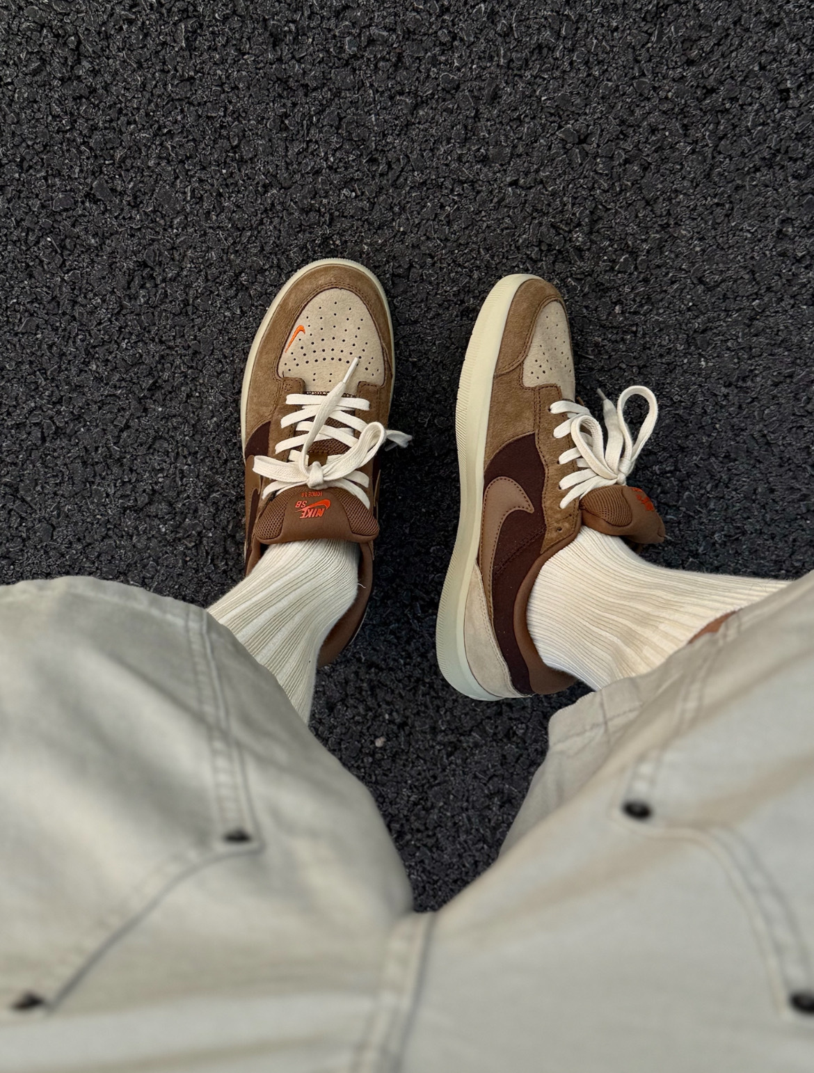 男鞋 NIKE SB FORCE 58 摩卡棕 麂皮拼接 輕量 舒適鞋墊 休閒 滑板鞋【DV5477-201】SB58