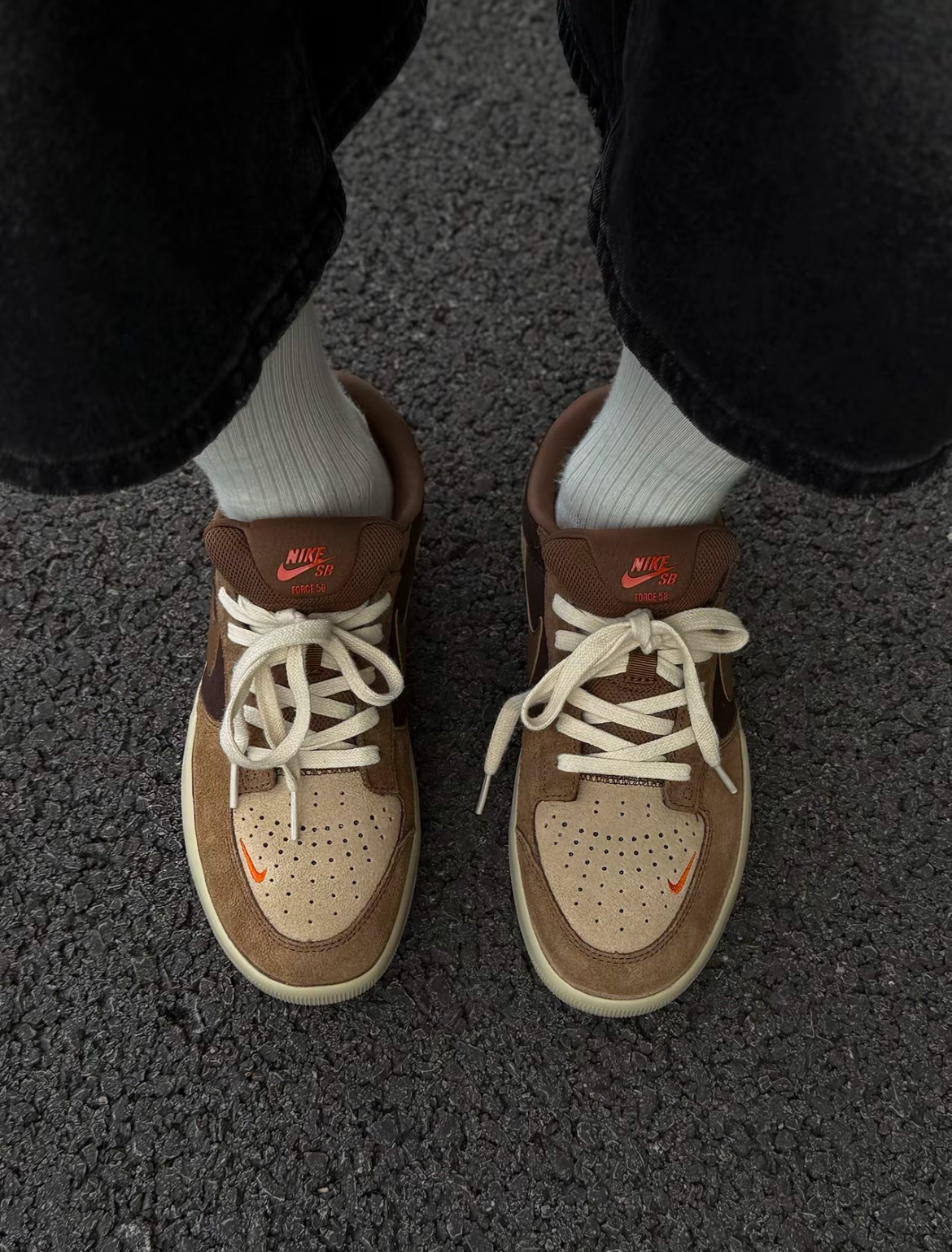 男鞋 NIKE SB FORCE 58 摩卡棕 麂皮拼接 輕量 舒適鞋墊 休閒 滑板鞋【DV5477-201】SB58