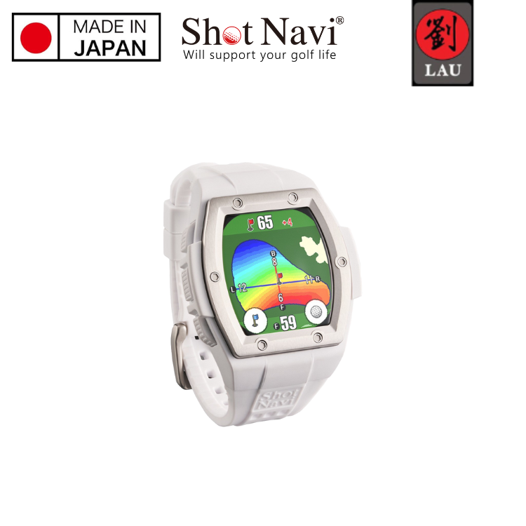 (-20260222 9折)【日本製】Shot Navi Crest II Touch 高爾夫GPS定位手錶(白)