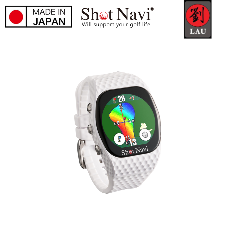 (-20260222 9折)【日本製】Shot Navi INFINITY Touch 高爾夫GPS定位手錶(白)