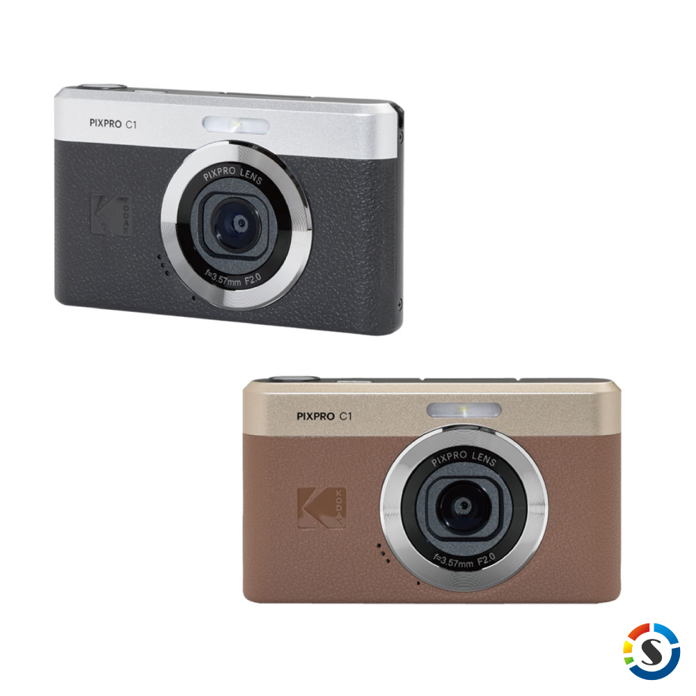 KODAK 柯達PIXPRO C1 復古數位相機 自拍翻轉螢幕 口袋型相機 原廠公司貨