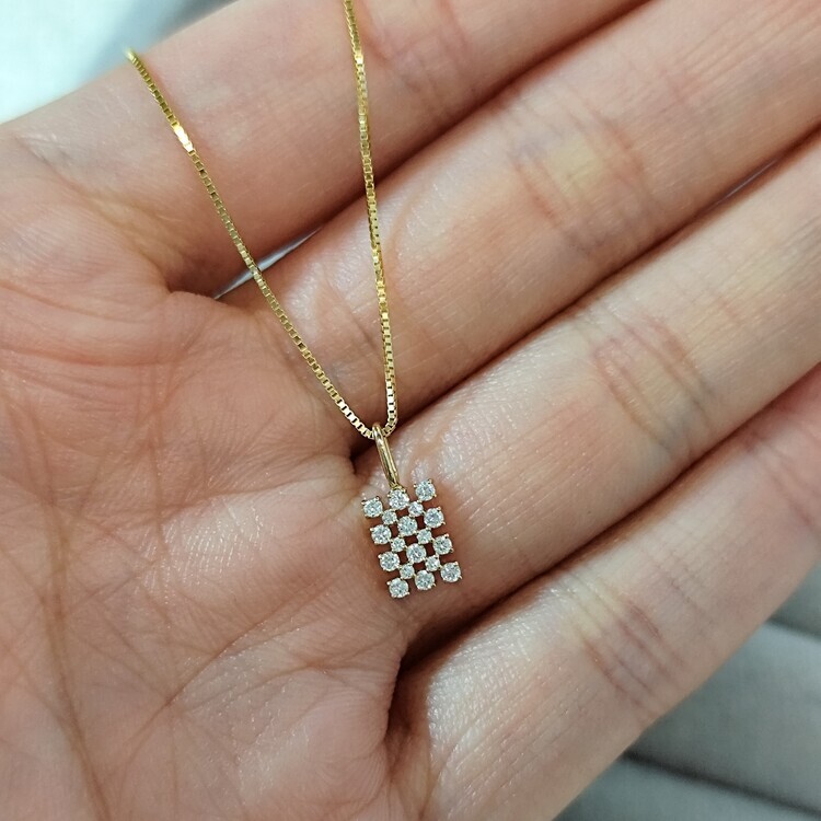 18K黃金鑽石吊咀