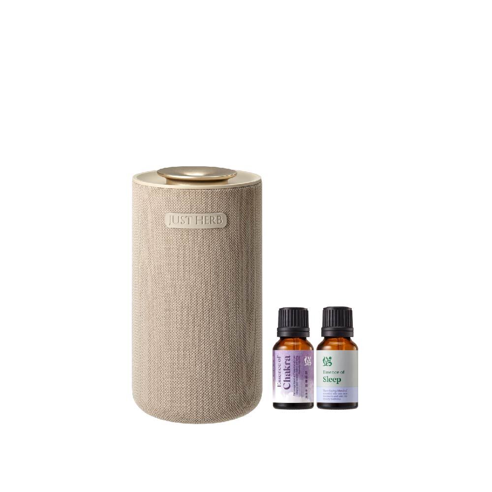 風雅織紋無線擴香儀-奶茶色 附15ML精油 氣場+舒眠