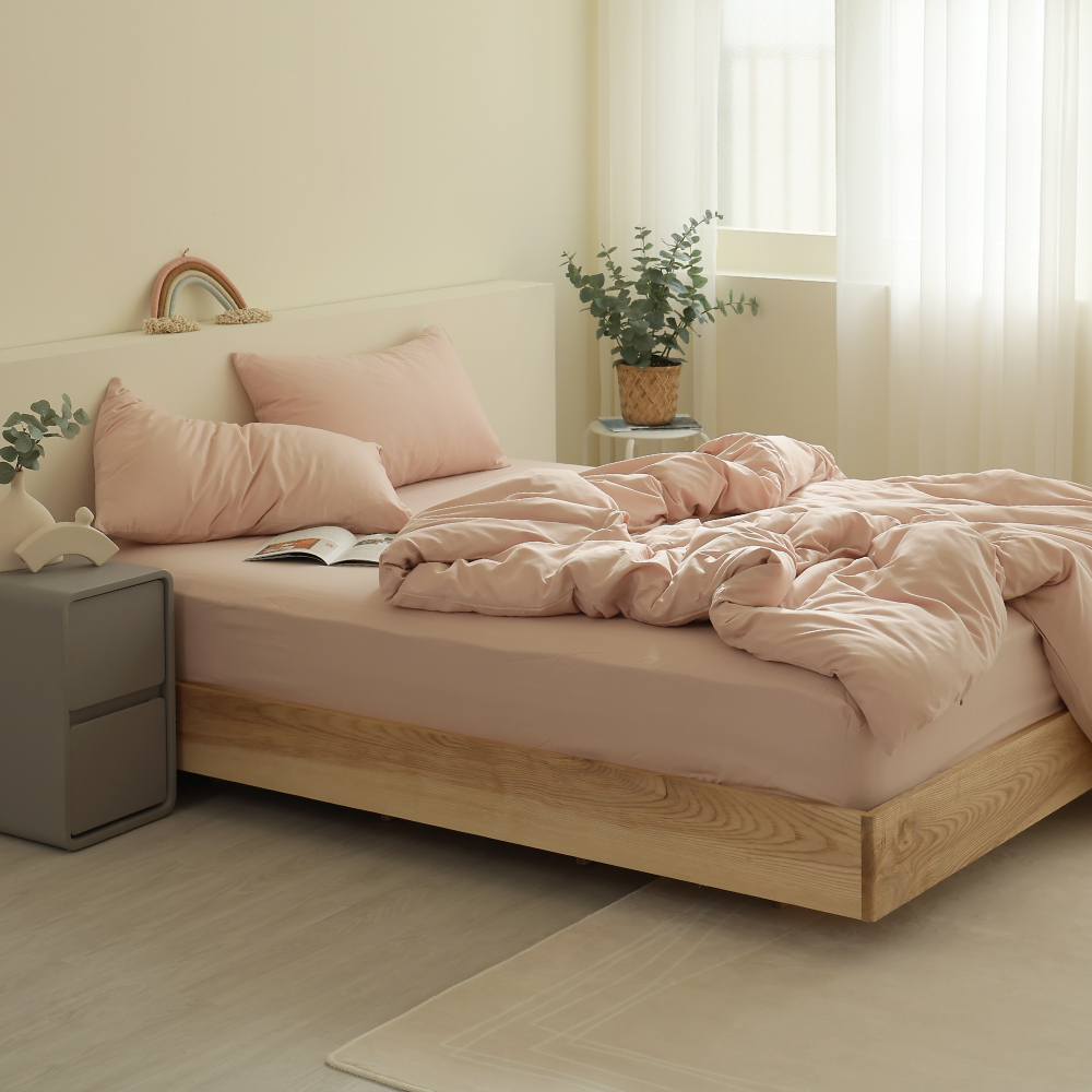 舒柔棉｜100%Polyester｜曖昧粉｜單品&床包被套組