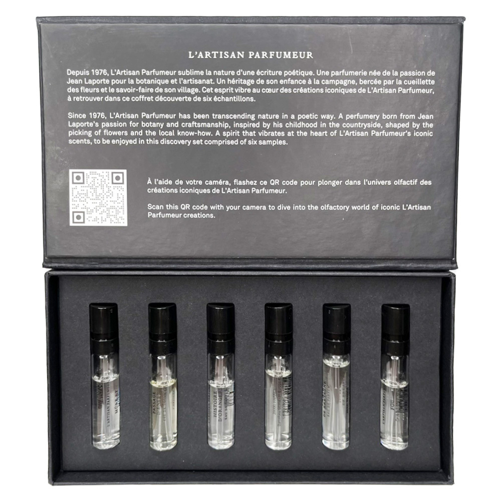L'Artisan Parfumeur 阿蒂仙之香  探索隨身旅行針管禮盒 (黑莓謬思+冥府之路+布列塔尼的空氣+狂戀苦艾+尋找蝴蝶+橙樹林故事) 2mlx6