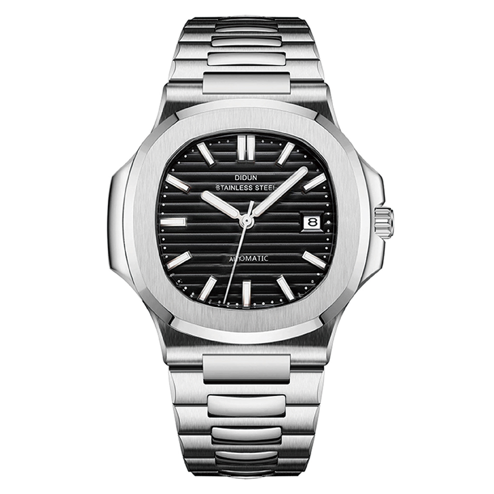 【DIDUN 迪頓】DDN-006 帶日期 鏤空錶蓋 鸚鵡螺系列 機械錶-
