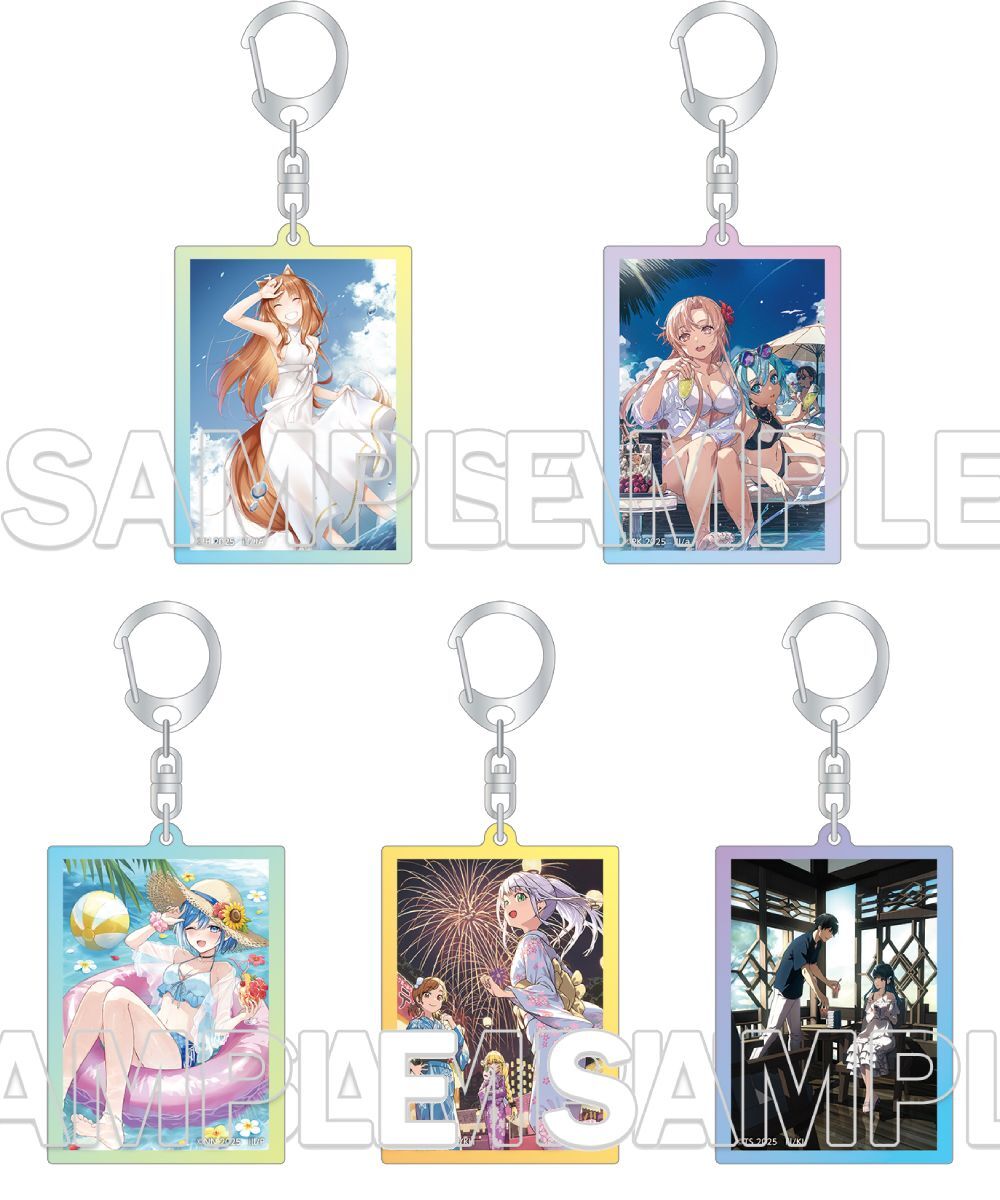 預購-電擊文庫 壓克力鑰匙圈 Summer2 Ver. 系列【日本進口精品】
