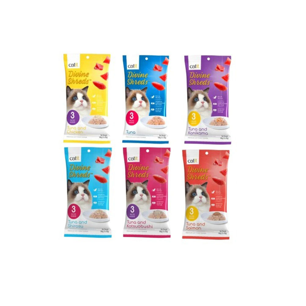 Catit 嘿卡堤 海鑽貓餐包 60g/3入裝