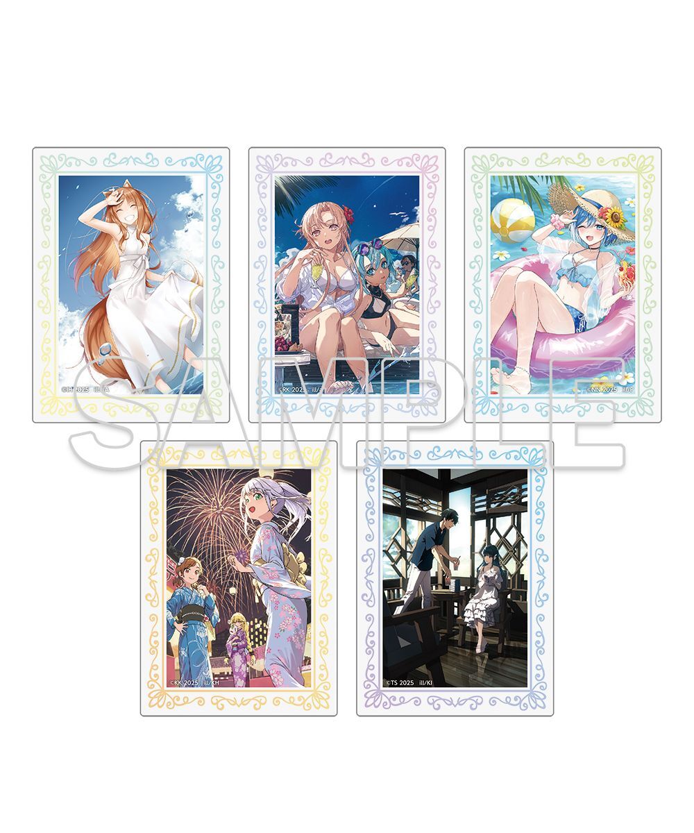 預購-『電擊文庫』集換式壓克力小卡 Summer2 Ver.  PACK盲盒販售 隨機出貨【日本進口精品】