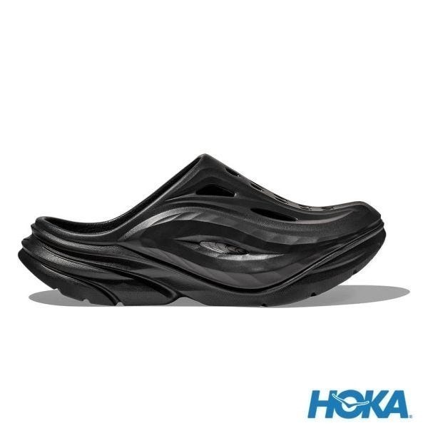 Hoka Ora Recovery Mule 1147951-BBLC 男 拖鞋 休閒 舒適 恢復拖鞋 黑