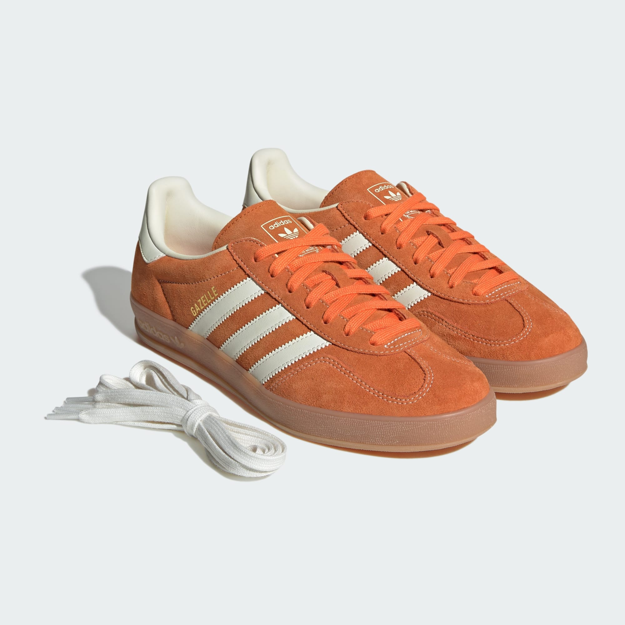 Adidas Gazelle Indoor "Orange" 琥珀橘 雙鞋帶 焦糖底 運動休閒鞋 JQ8392
