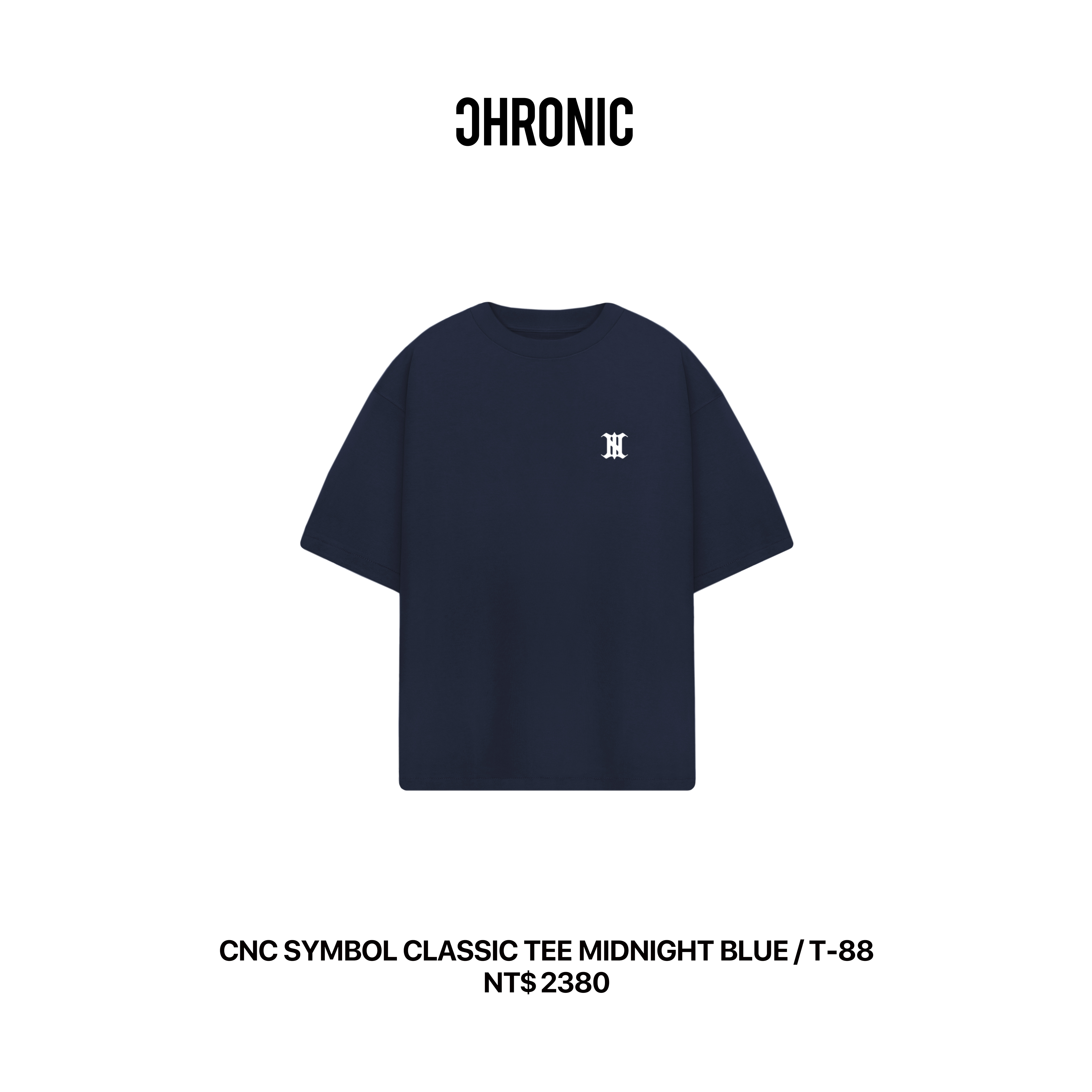 CNC SYMBOL CLASSIC TEE MIDNIGHT BLUE / T-88
