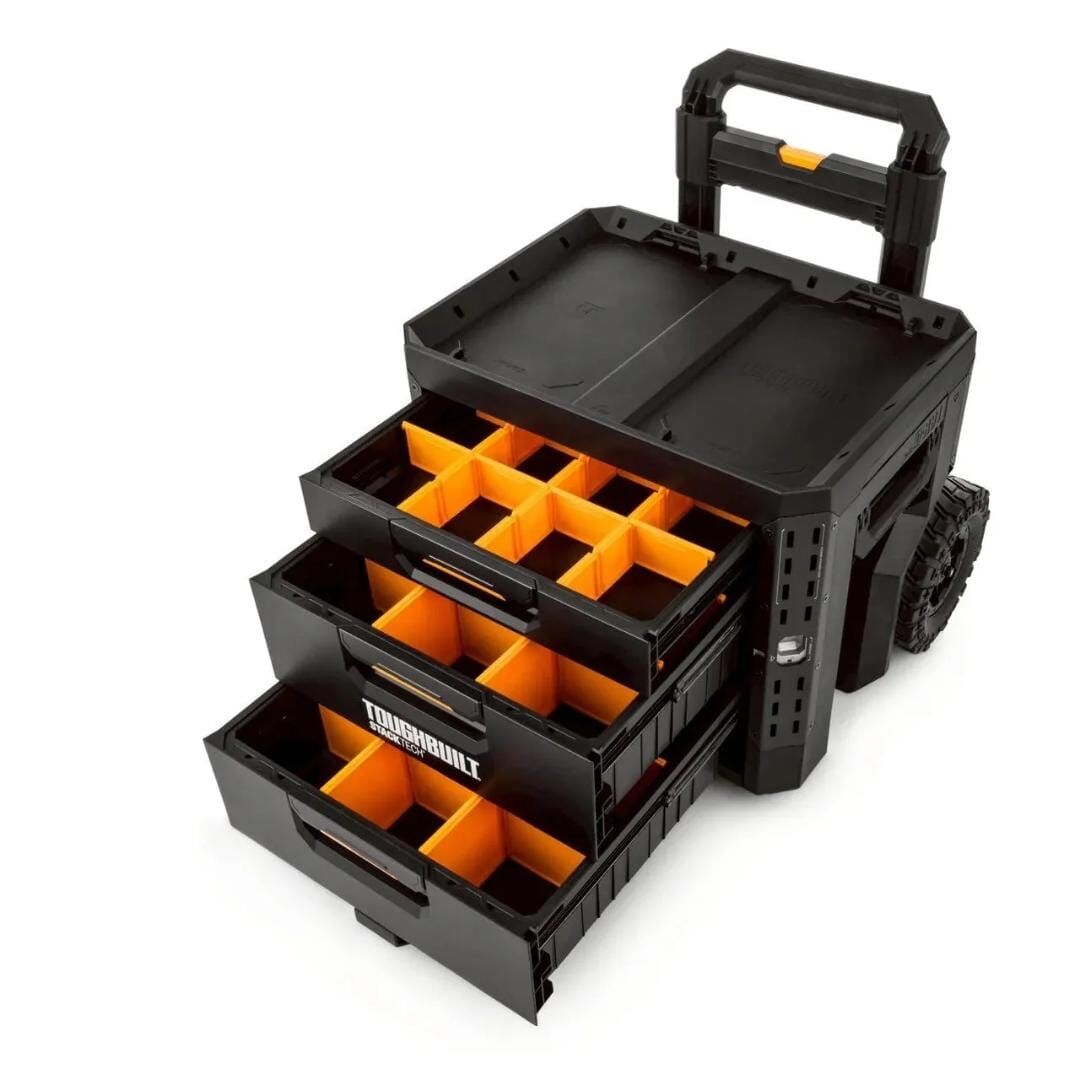 ToughBuilt® TB-B1-D-R93 三層抽拉式大型拉杆9吋輪工具底箱 (需預訂)
