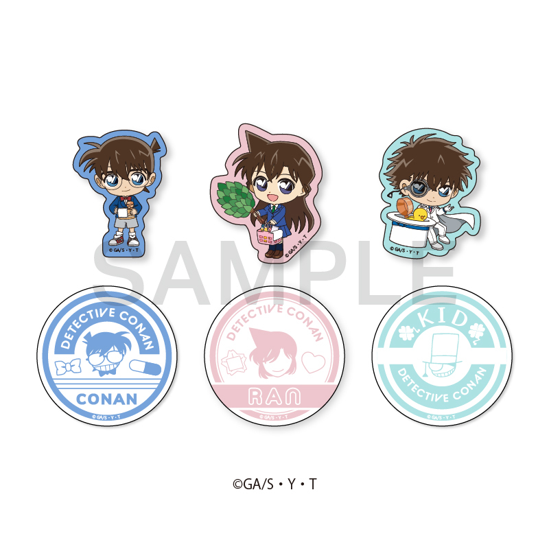 柯南日版三溫暖系列Q版貼紙-6款隨機