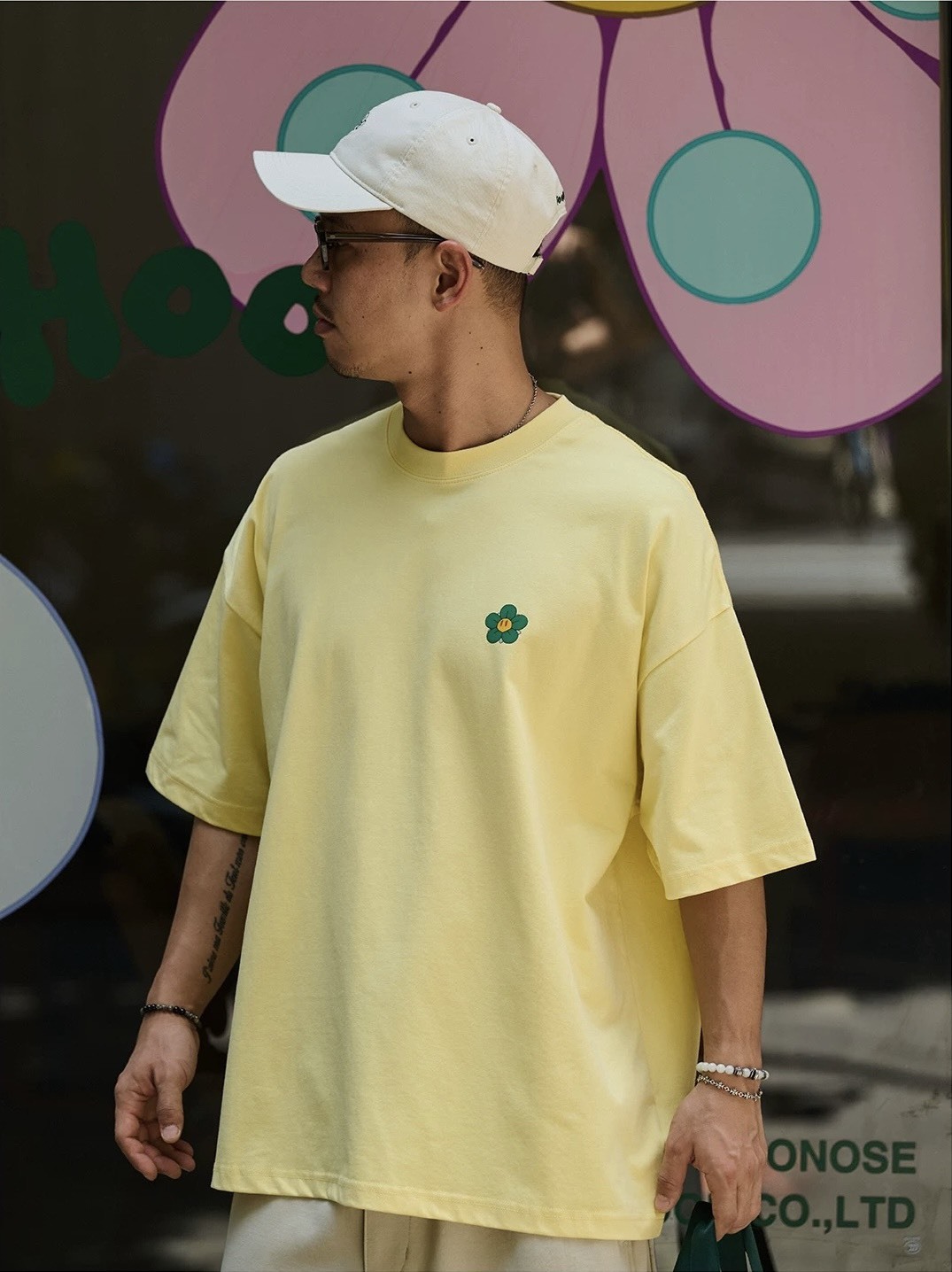 #預購 Broshood x JoeNg whonose Sorona 涼感 絨面漿小花印花 短踢 四色