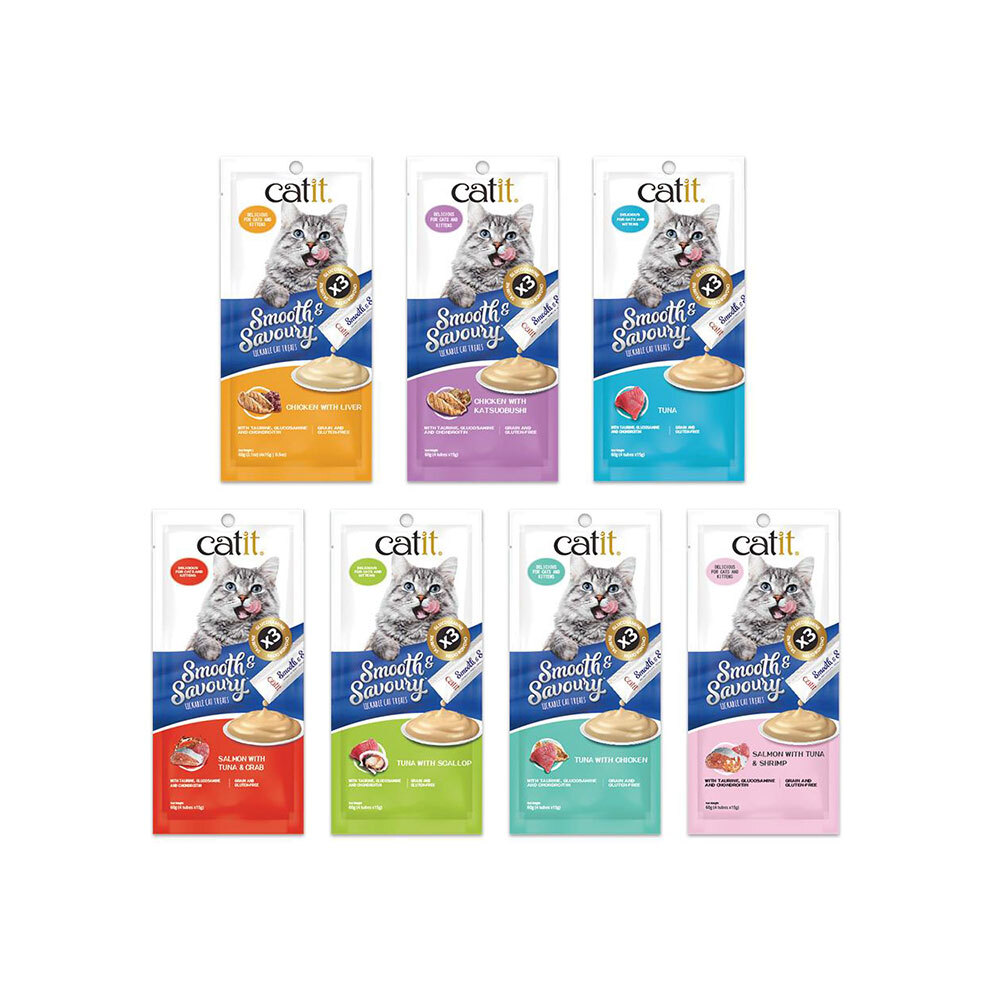 Catit 嘿卡堤 鮮溜貓肉泥 15G*4入