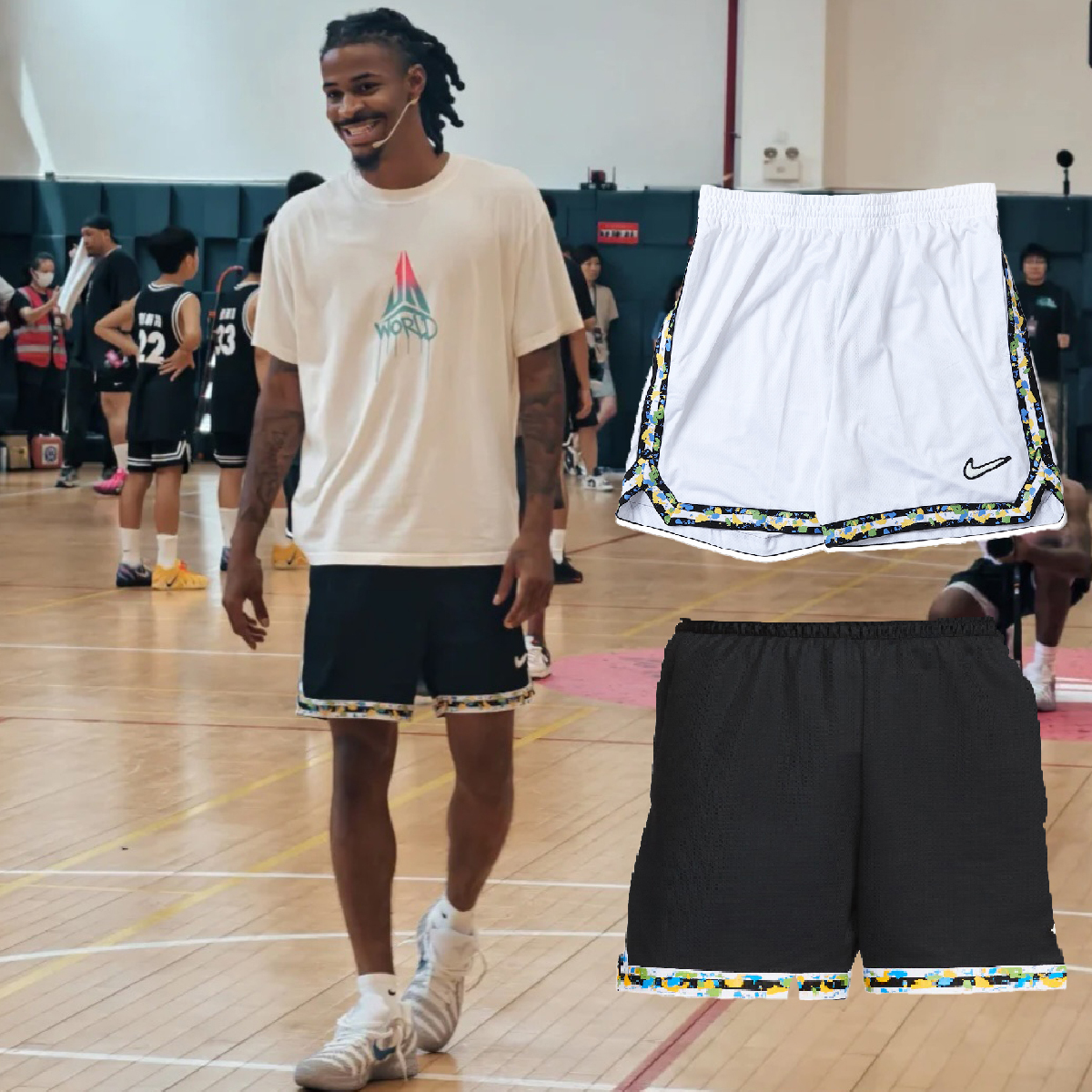 男款 NIKE DRY DNA SPORT 白 黑 刺繡 LOGO 抽繩 透氣 藍球褲 運動褲 短褲【HV3538】JA