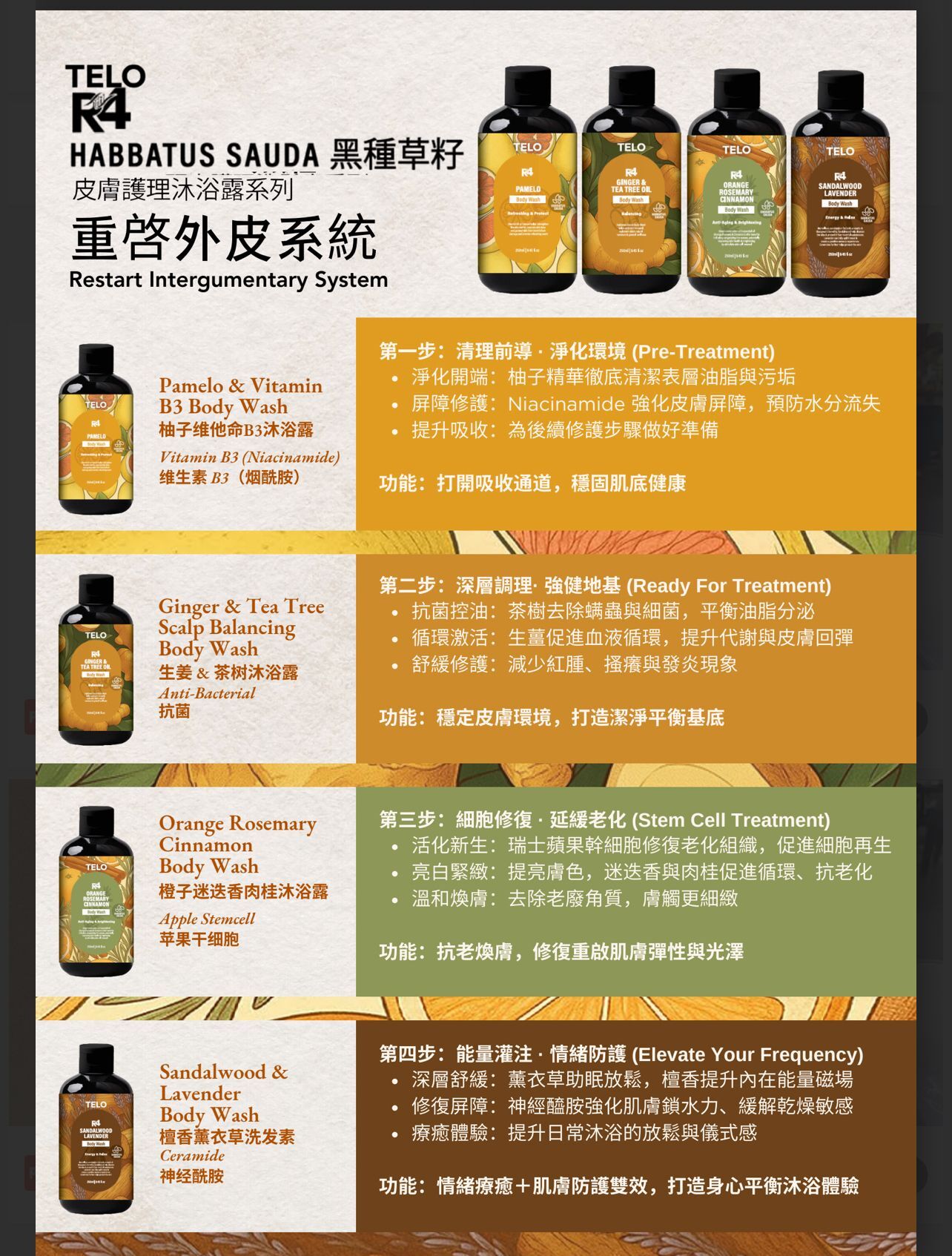 Ss327/R4黑種草籽重啓外皮系統body/250mlx4種不同系列