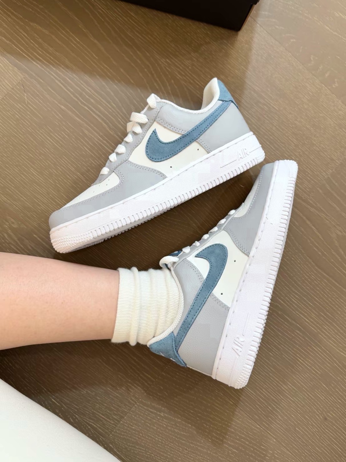 NIKE AIR FORCE 灰藍