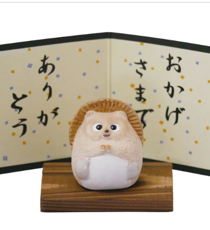 日本萬古燒陶瓷民芸置物(狸貓) (日本製)