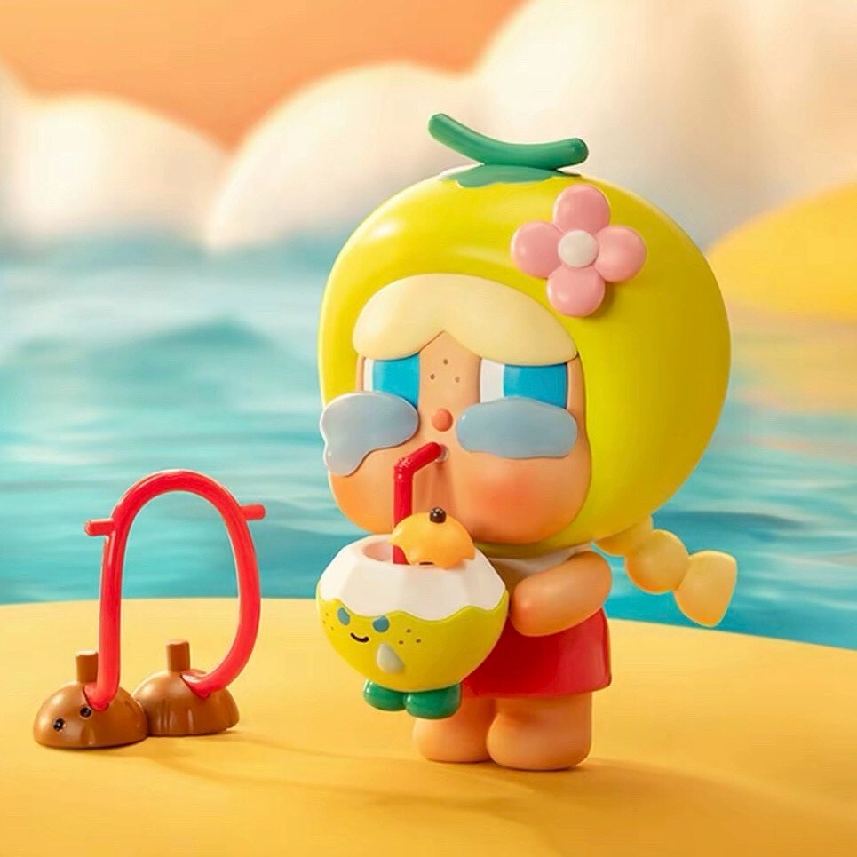 泡泡瑪特 CRYBABY SHINY SHINY系列 椰青 椰皇 公仔吊卡