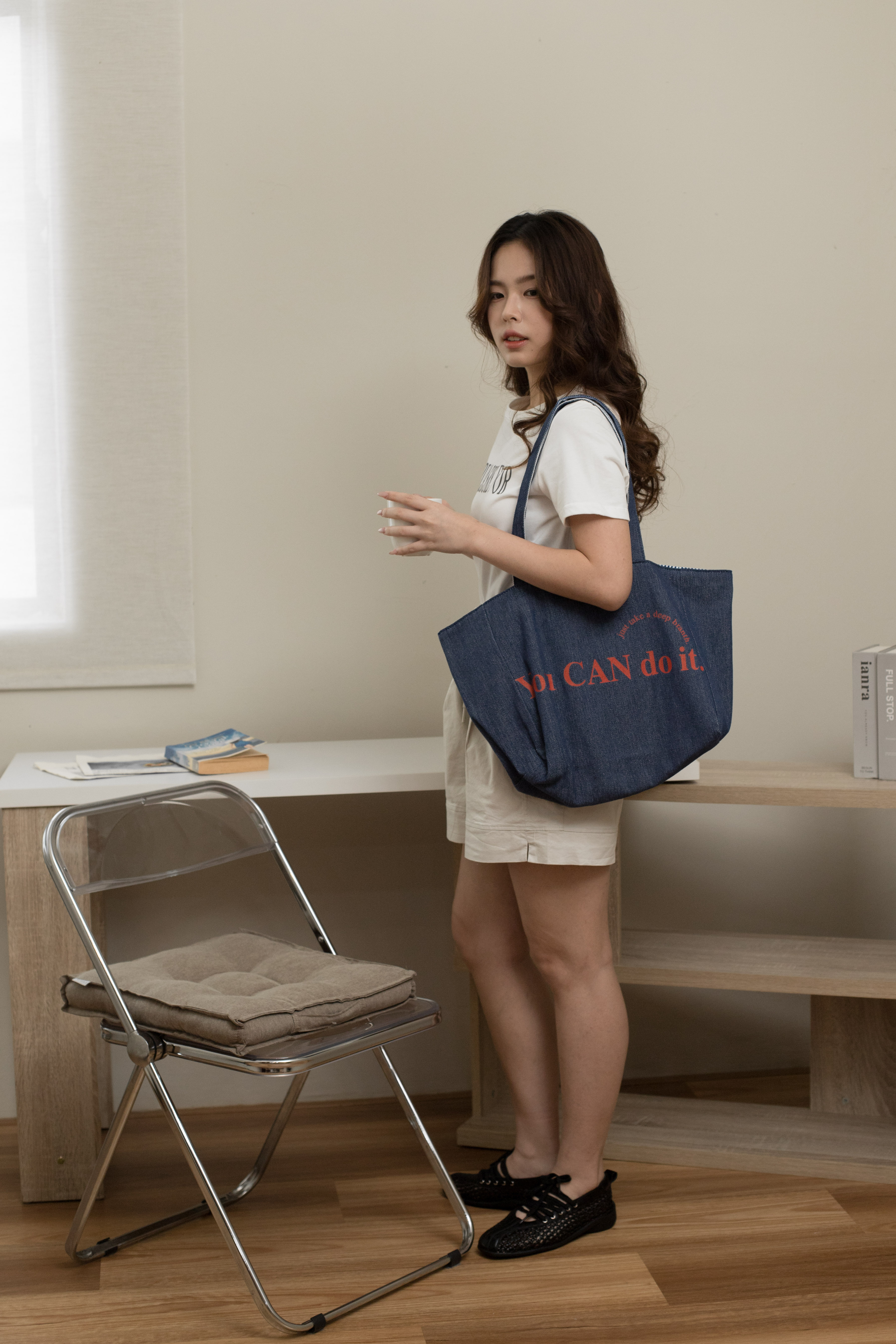 Be Well Two Way Bag Denim -D86DEN