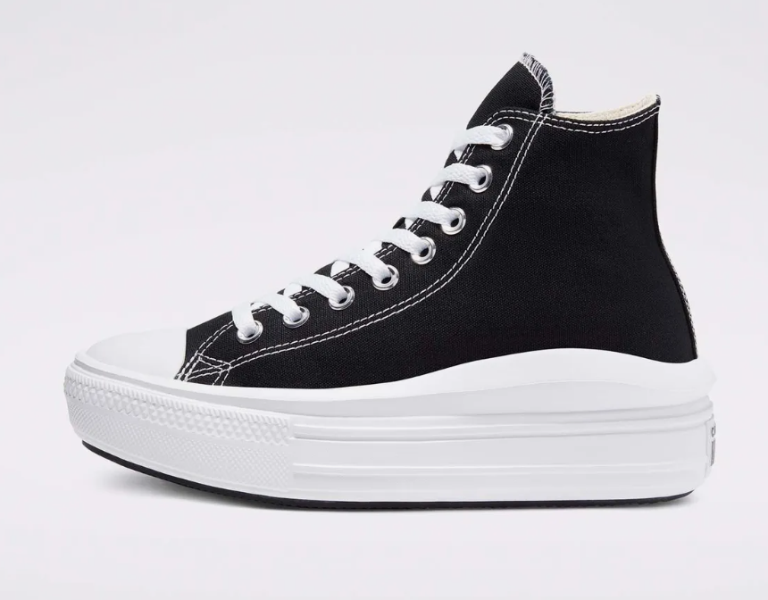 CONVERSE / Chuck Taylor All-Star Move Black 厚底黑色帆布鞋 568497C /  AUG25