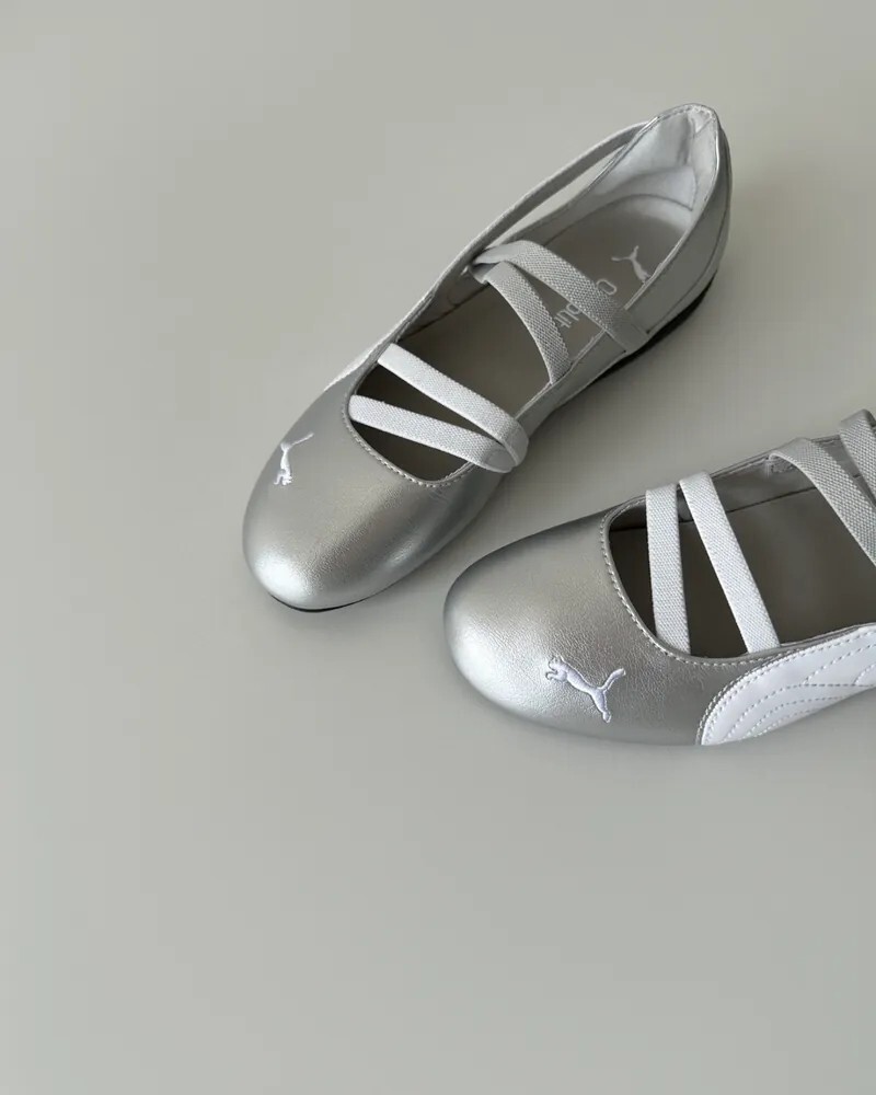 KTQ STORE ‧  Puma Speedcat Ballet "Silver White" 銀白色 芭蕾舞鞋 401581-01
