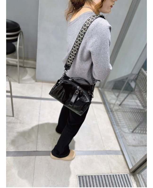 🥰PM_KB0409 ▶️光澤牛皮 手提包 👉W:cm H:cm L:cm👈