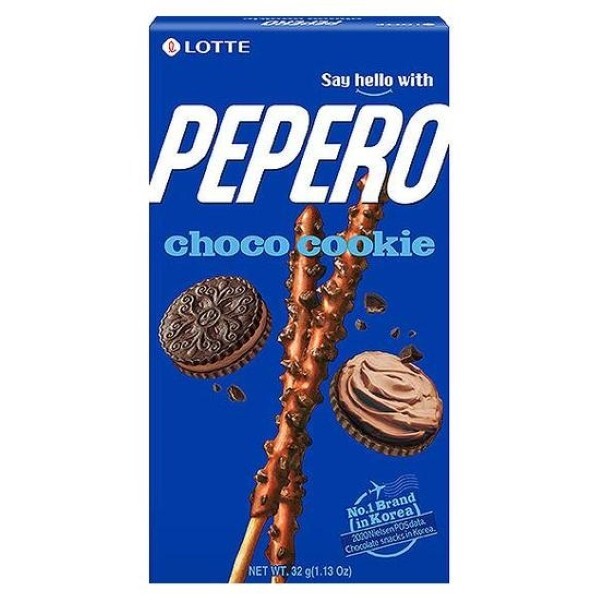 【LOTTE 】PEPERO巧克力餅乾棒32g(杏仁巧/黑餅乾巧/白巧)