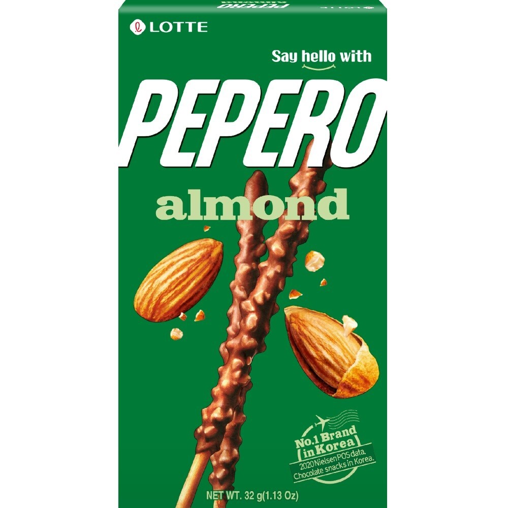 【LOTTE 】PEPERO巧克力餅乾棒32g(杏仁巧/黑餅乾巧/白巧)
