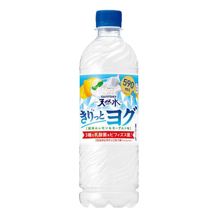 日本 三得利 天然水 檸檬優格風味 590ml