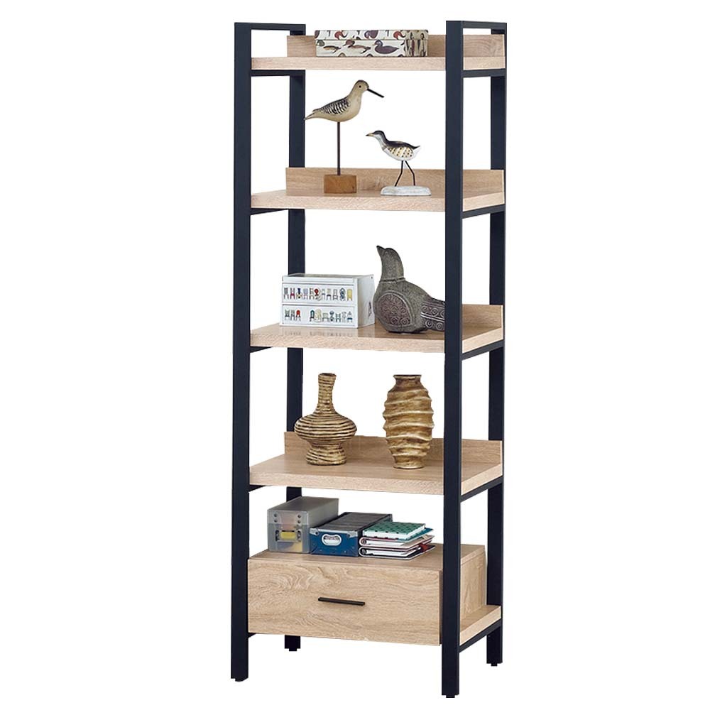 凱絲2尺工業風開放式書櫃/展示櫃