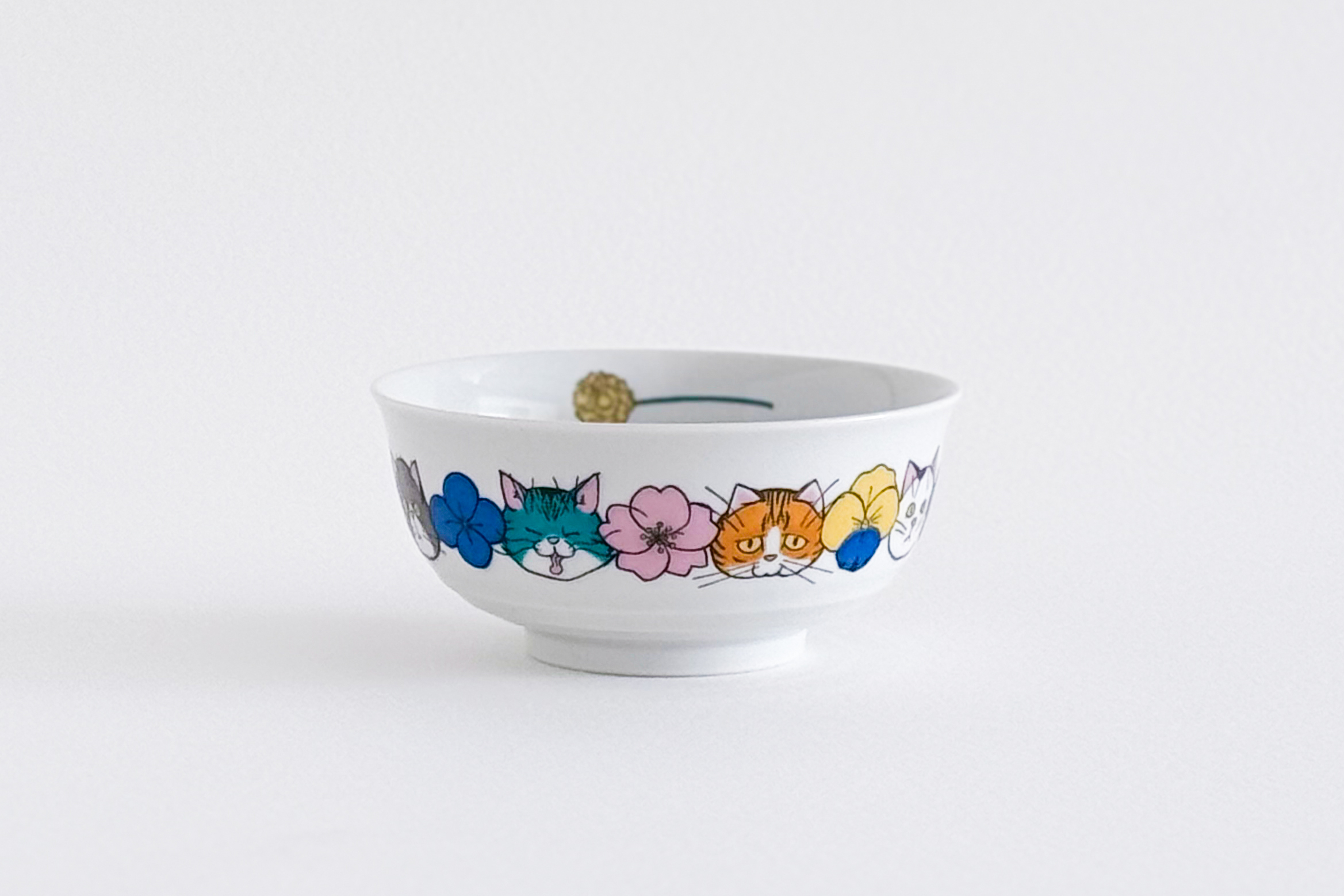 九谷燒 - neko jealousy中缽 / 花