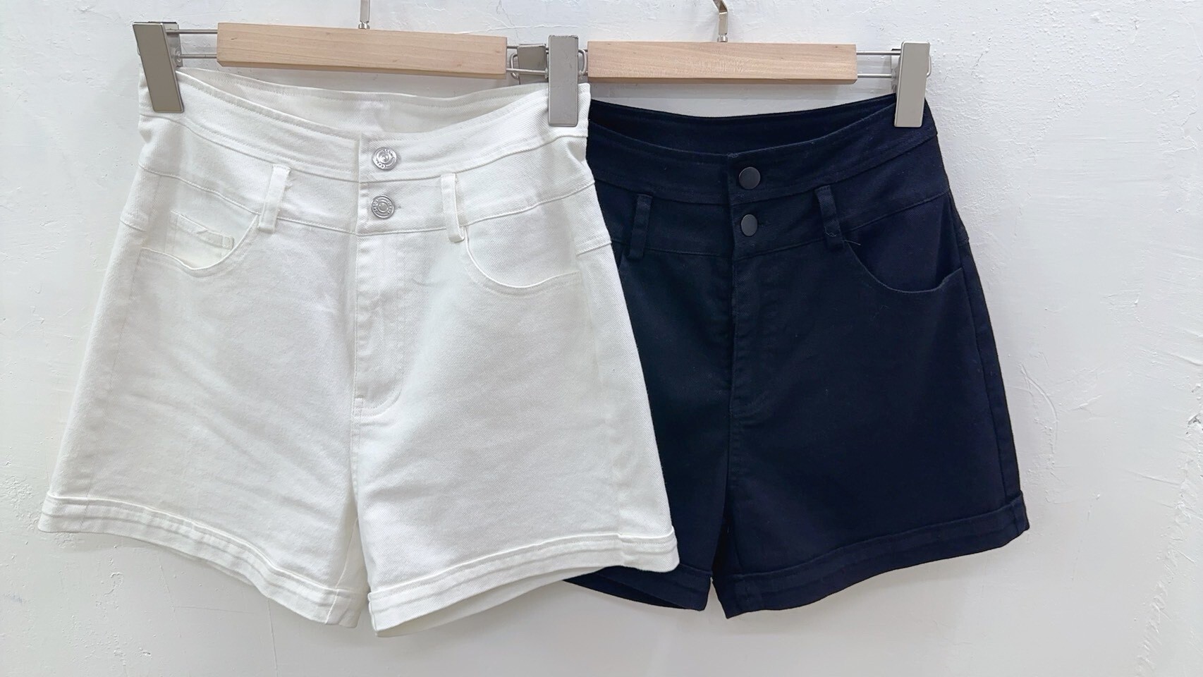 8015黑白牛仔收腹褲