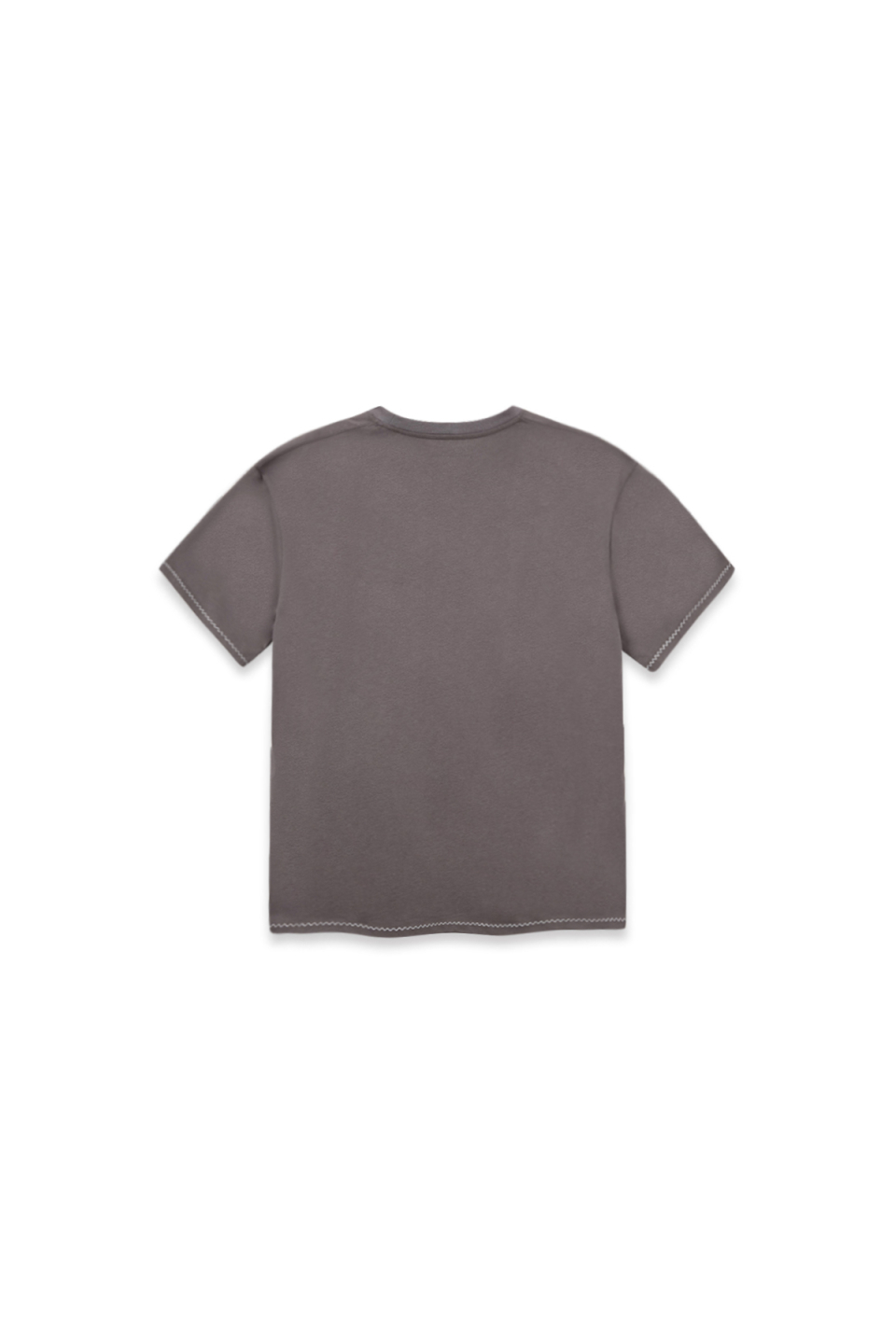 塗鴉刺繡LOGO印花上衣 炭灰