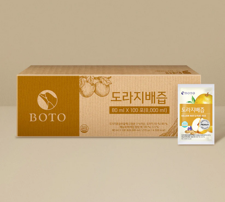 [K] KOREA BOTO BELLFLOWER ROOT & PEAR JUICE 100 PACKS, KZZ382 (KZZ382)