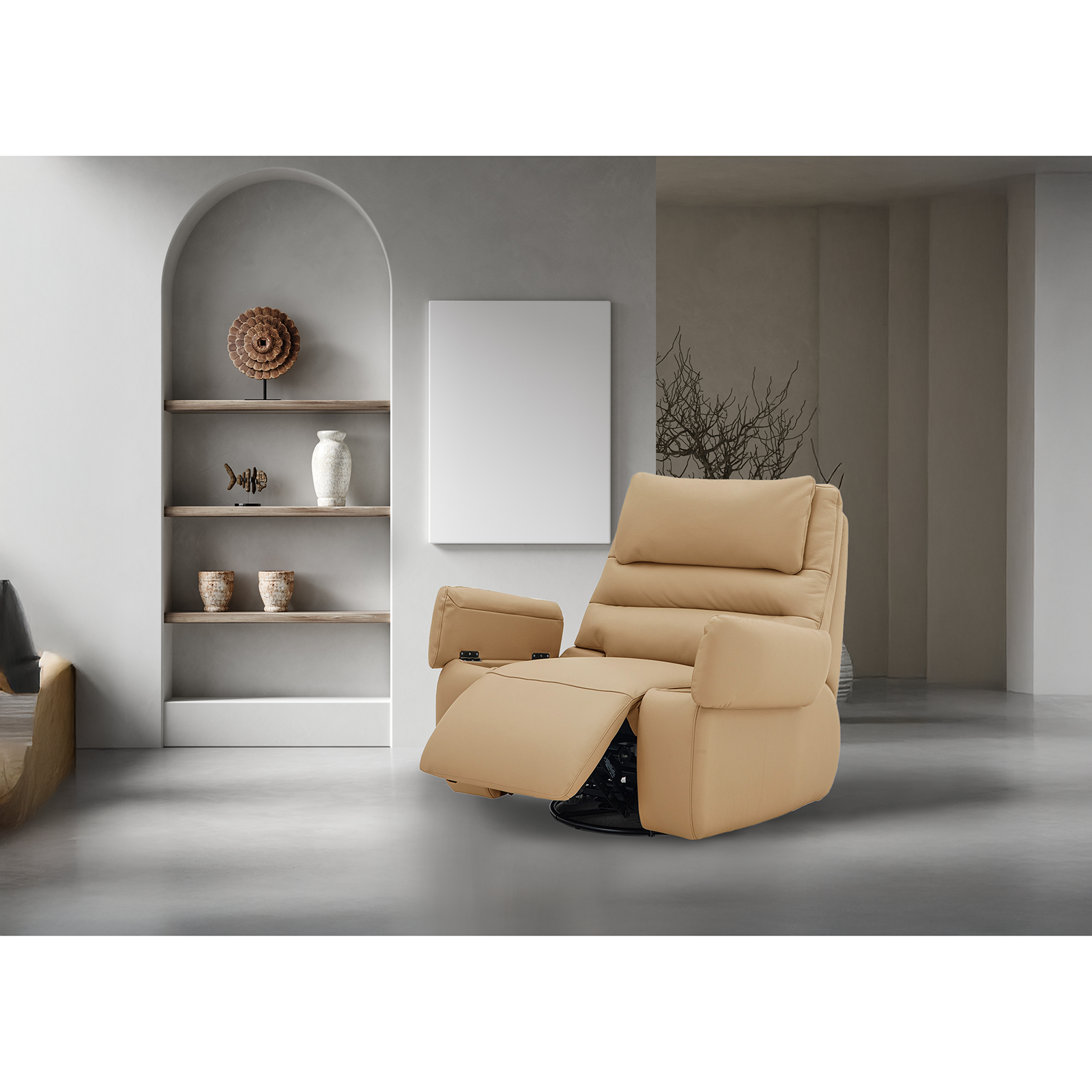 Gera 漂浮電動沙發-桔黃色〔SFCL140〕