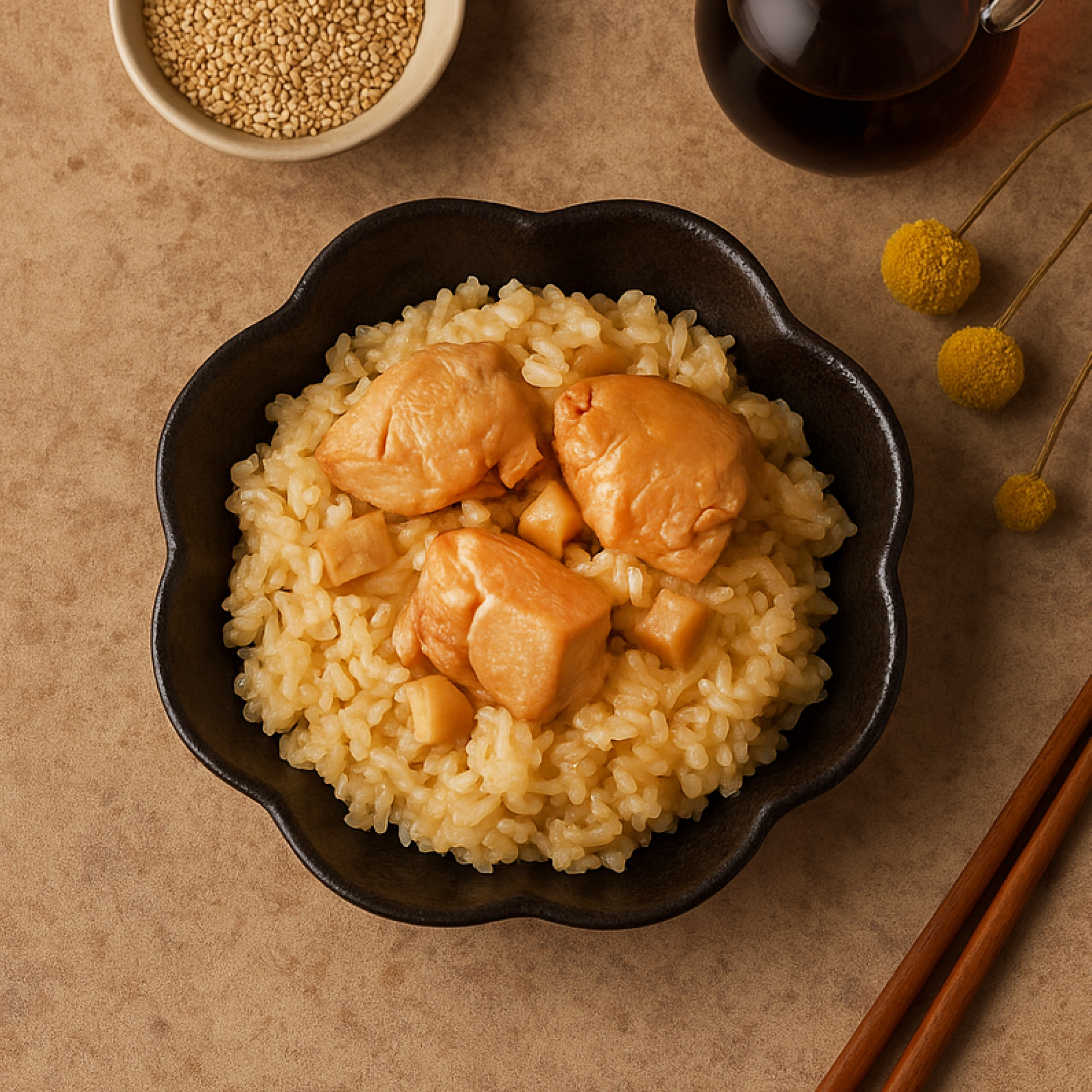 【批量生產】麻油雞油飯