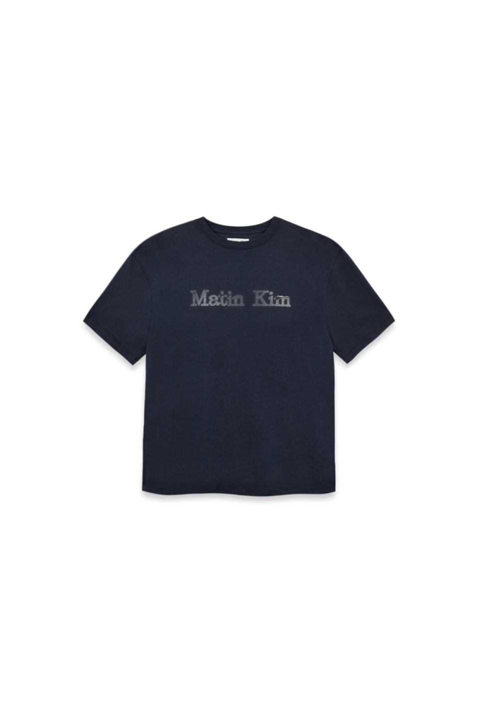 復古LOGO印花上衣 海軍藍