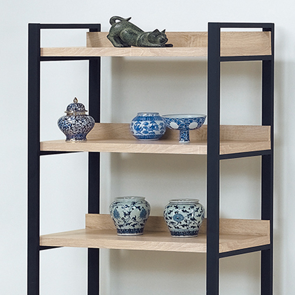 凱絲2.7尺工業風開放式書櫃/展示櫃